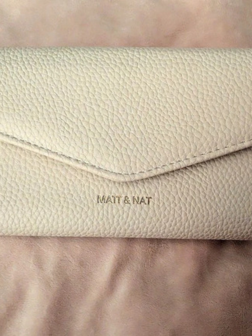 Matt & Nat Raye Wallet Textured Cream